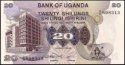 *20 Shillings Uganda 1979 P12b UNC