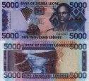 *5000 Leones Sierra Leone 2002, P27a UNC