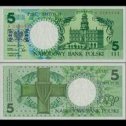 *5 Zlotych Poľsko 1990 P166 UNC