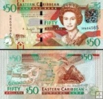 *50 Dolárov Východný Karibik 2016, P54b UNC