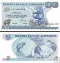 *2 Doláre Zimbabwe 1983, P1b UNC