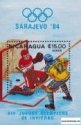 *Známky Nikaragua 1983 Hokej ZOH Sarajevo 84 MNH hárček