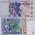*10000 Frankov Guinea Bissau (Západoafr. št.) 2003-24, P918S UNC *10000 Frankov Guinea Bissau (Západoafr. št.) 2003-24, P918S UNC