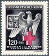 *Známky Protektorát Čechy a Morava 1943, Německý červený kříž MN *Známky Protektorát Čechy a Morava 1943, Německý červený kříž MN