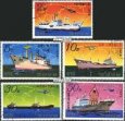 Známky Severná Kórea 1978 Lode, razítkovaná séria Známky Severná Kórea 1978 Lode, razítkovaná séria