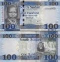 *100 Juhosudánskych Libier, Južný Sudán 2017, P15c UNC