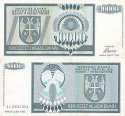 *10 000 Dinárov Bosna Hercegovina 1992, P139a UNC