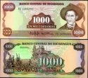 *1000 Cordobas Nikaragua 1985, P156b UNC