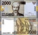 *2000 Rupií Indonézia 2009, P148a UNC