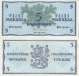 *5 Markka Fínsko 1963, P99a UNC *5 Markka Fínsko 1963, P99a UNC