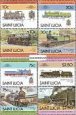 Známky Svätá Lucia 1985 Lokomotívy séria MNH Známky Svätá Lucia 1985 Lokomotívy séria MNH