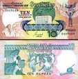 *10 Rupií Seychely 1989-97, P32 UNC *10 Rupií Seychely 1989-97, P32 UNC