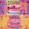 *5 Tala Západná Samoa 2008-2017, P38 UNC *5 Tala Západná Samoa 2008-2017, P38 UNC