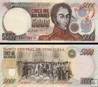 *5000 Bolívares Venezuela 1997, P7 UNC