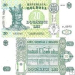 *20 Lei Moldavsko 2013, P13j UNC