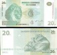*20 Frankov Kongo Dem.Rep. 2003, P94 UNC *20 Frankov Kongo Dem.Rep. 2003, P94 UNC