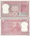 *2 Rupie India ND 1984, P53A UNC