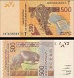 *500 Frankov Západná Afrika - Togo 2018, P819Tg UNC *500 Frankov Západná Afrika - Togo 2018, P819Tg UNC