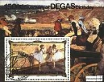 Známky KĽDR Edgar Degas razítkovaný hárček