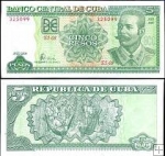 *5 Pesos Kuba 1997-2020 P116 UNC, Antonio Maceo