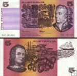 *5 Dollars Austrálie 1974-91, P44 UNC