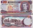**20 Dolárov Barbados 2007, P69a UNC **20 Dolárov Barbados 2007, P69a UNC