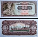 *1000 juhoslávskych dinárov Juhoslávia 1963, P75 UNC