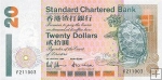 *20 Dolárov HongKong 1993-2002 P285 UNC