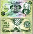 *1 libra Škótsko 1970-88 P111 UNC, Bank of Scotland *1 libra Škótsko 1970-88 P111 UNC, Bank of Scotland