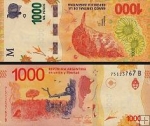 *1000 Pesos Argentína 2017-22, P366 UNC