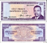 *100 Frankov Burundi 1990-93, P29c UNC