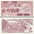 *5 Šilingov Somálsko 1986-87, P31 UNC *5 Šilingov Somálsko 1986-87, P31 UNC