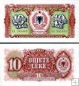 *10 Leke Albánie 1957 P28 UNC