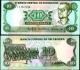 *10 Cordobas Nikaragua 1985, P151 UNC