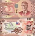 *USA 50 Dollars 2014 4. štát - Georgia, polymer