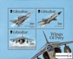 *Známky Gibraltar 1999 Bojové lietadlá neraz. hárček MNH