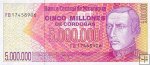 **5 Milión Córdobas Nicaragua 1990