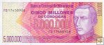 **5 Milión Córdobas Nicaragua 1990