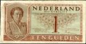 **1 Gulden Holandsko 1945, P72 VF