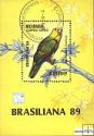 Známky Nikaragua 1989 Papagáj razítkovaný hárček