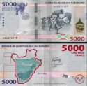 *5000 Frankov Burundi 2022, P58 UNC