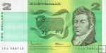 *2 Doláre Austrália 1974-85, P43 UNC