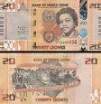 *20 Leones Sierra Leone 2022, P38a UNC *20 Leones Sierra Leone 2022, P38a UNC