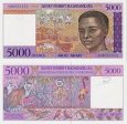 *5000 Francs=1000 Ariary Madagaskar 1995, P78 UNC *5000 Francs=1000 Ariary Madagaskar 1995, P78 UNC
