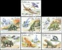 Známky Kuba Dinosaury 1985, nerazítkovaná séria MNH
