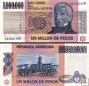 *1 000 000 Pesos Argentína 1981-83, P310 UNC