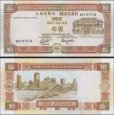*10 Patacas Macao 1991 P65a UNC, Banco Nacional Ultramarino *10 Patacas Macao 1991 P65a UNC, Banco Nacional Ultramarino