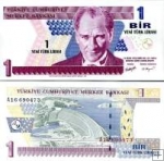 *1 New Lira Turecko 2005, P216 UNC