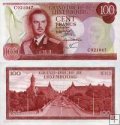 *100 frankov Luxemburgsko 1970, P56a UNC