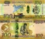 *100 Dolárov Šalamúnove ostrovy 2015, P36 UNC hybrid-polymer